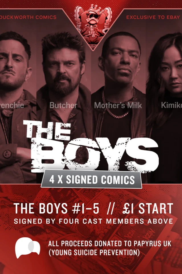Massive Charity Auction of The Boys #1-5 4 x Signed!