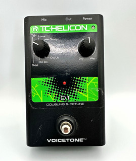 TC Helicon VoiceTone D1 Vocal Effects Pedal Doubling/Detune XLR/USB