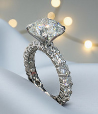 5.60 Ct D VVS2 Round Diamond Engagement Ring IGI Certified Lab Grown Platinum