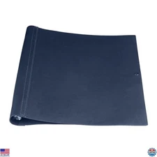 Teling 1 Pcs Navy Blue Faux Leather 3 Ring Binder Organizer for 8.5x11 Paper
