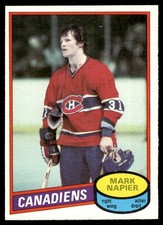 1980-81 O-Pee-Chee Vintage OPC Set Break Mark Napier Montreal Canadiens #111