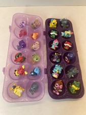 Hatchimals CollEGGtibles Figures Lot of around 30 Various Purple Carton  stands