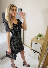 Escada Little Black Lace Dress Size 8