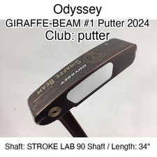 Odyssey GIRAFFE-BEAM 1 Putter 2024 putter Putter 34" STROKE LAB 90 Shaft Right-