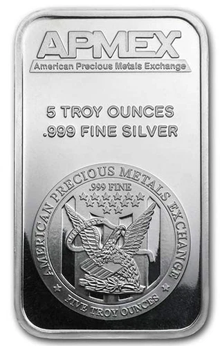 5 oz Silver Bar .999 Fine - APMEX