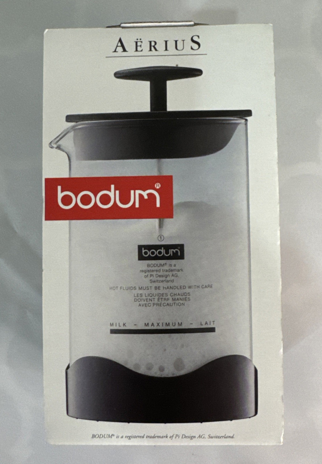 Bodum Aerius Milk Glass Frother 1466 Made in Germany Barista Coffee Cappuchino
