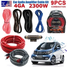 2300W Car Audio 4Gauge Cable Kit Amp Amplifier Install RCA Subwoofer Sub Wiring~