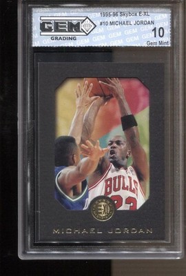 1995-96 Michael Jordan Skybox E-XL #10 Gem Mint 10 Chicago Bulls GOAT HOF MVP
