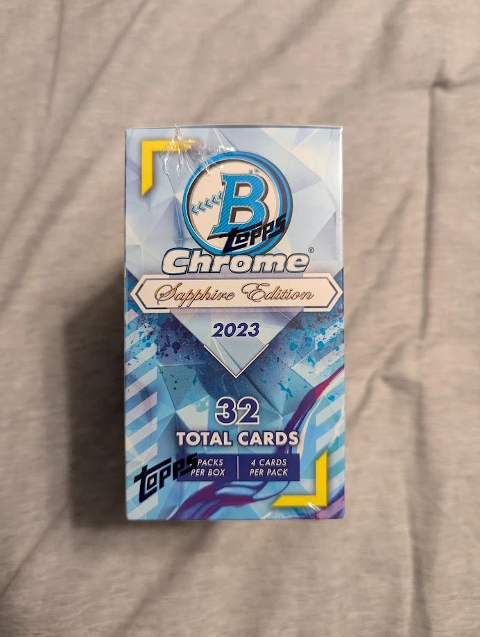 2023 Bowman Chrome Sapphire Edition MLB Baseball Factory Sealed Box - Image 4 of 4