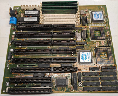 386/486 PCChips M321 Rev 2.3 PGA132 + PGA121 Motherboard & 4 MB RAM + Bonus