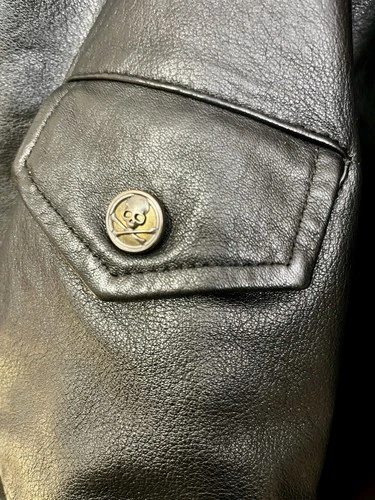 Rare Mastermind Japan MMJ Lambskin Leather Hoodie Size-XL Made in Japan 🇯🇵 image 20