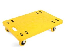 MAXWORKS 50840 HIGH VISIBILITY YELLOW 300-LB CAPACITY MOVERS DOLLY - YELLOW