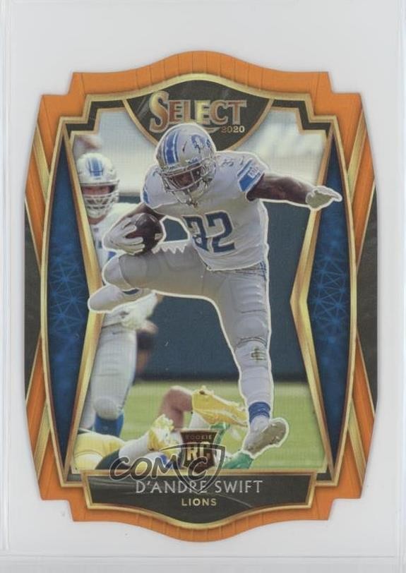 2020 Panini Select Premier Level Orange Prizm Die-Cut D'Andre Swift #151 18z1