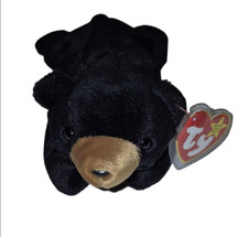 93 Ty Blackie The Bear Beanie Baby Plush MWMT 1993/94 Early Edition Vintage