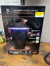 Portable Rechargeable Bluetooth Wireless Speaker W/multi Color LED Lights NEW