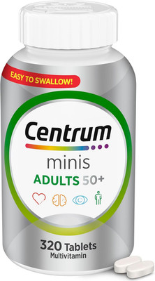 Centrum Minis Silver 50+ Multivitamin, Memory & Cognition Support, 320 Tablets