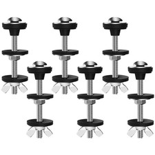 6PCS Universal Toilet Seat Bolts Kit, Heavy Duty Toilet Tank Bolts , Waterpro...