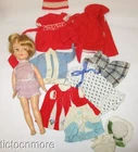 VINTAGE DELUXE READING CORP PENNY BRITE DOLL BLONDE &  CLOTHES LOT