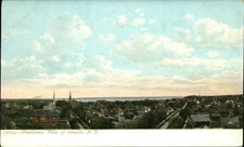 Geneva New York NY ~ panoramic aerial view ~ c1905 UDB postcard