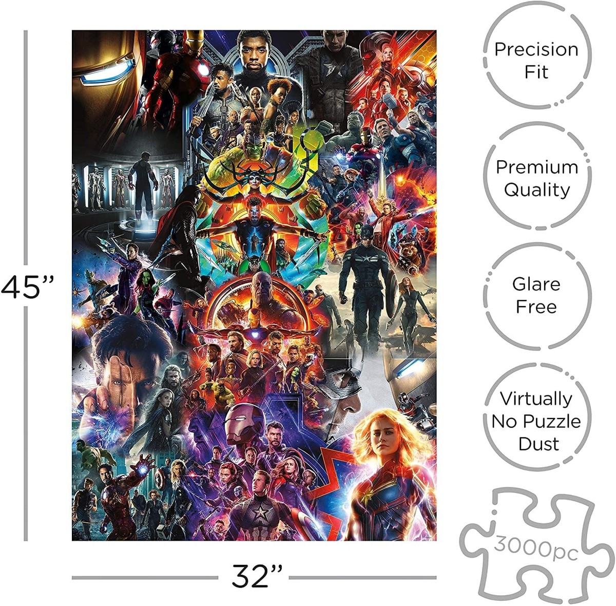 Marvel MCU Collage Jigsaw Puzzle 3000 Piece - NMR for sale