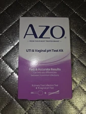 AZO Urinary Tract Infection (UTI) Test Strip + Vaginal Ph Test Kit Exp 6/26 