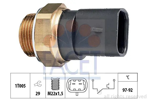 Valvola pressione olio 7.5103 FACET per FIAT CINQUECENTO SEICENTO / 600 RITMO