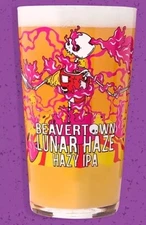 1 x Rare Beavertown Lunar Haze Pint Glasses Brand New Craft Beer  Pub Man Cave 