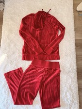 RED TRACKSUIT VELOUR