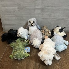 Ganz Webkinz Lot 9 Animal Plush w/ SEALED UNUSED Codes Panther Gecko Owl Hippo