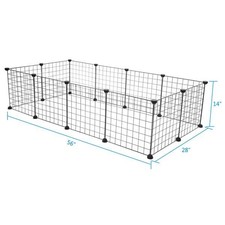 Pet Playpen Cage Indoor Portable Metal Wire Y...