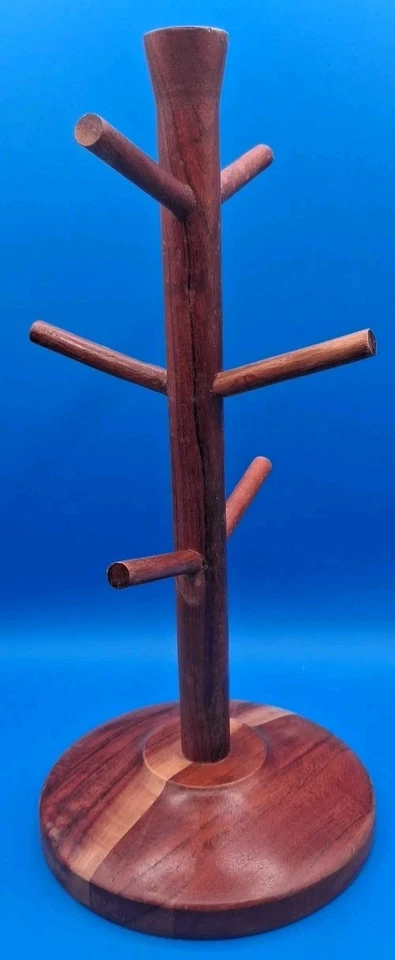 "Taza de madera para hogar y mano árbol magnolia 15 2/4"" alto 7"" ancho tiene capacidad para 6 tazas"  Foto 3 de 4