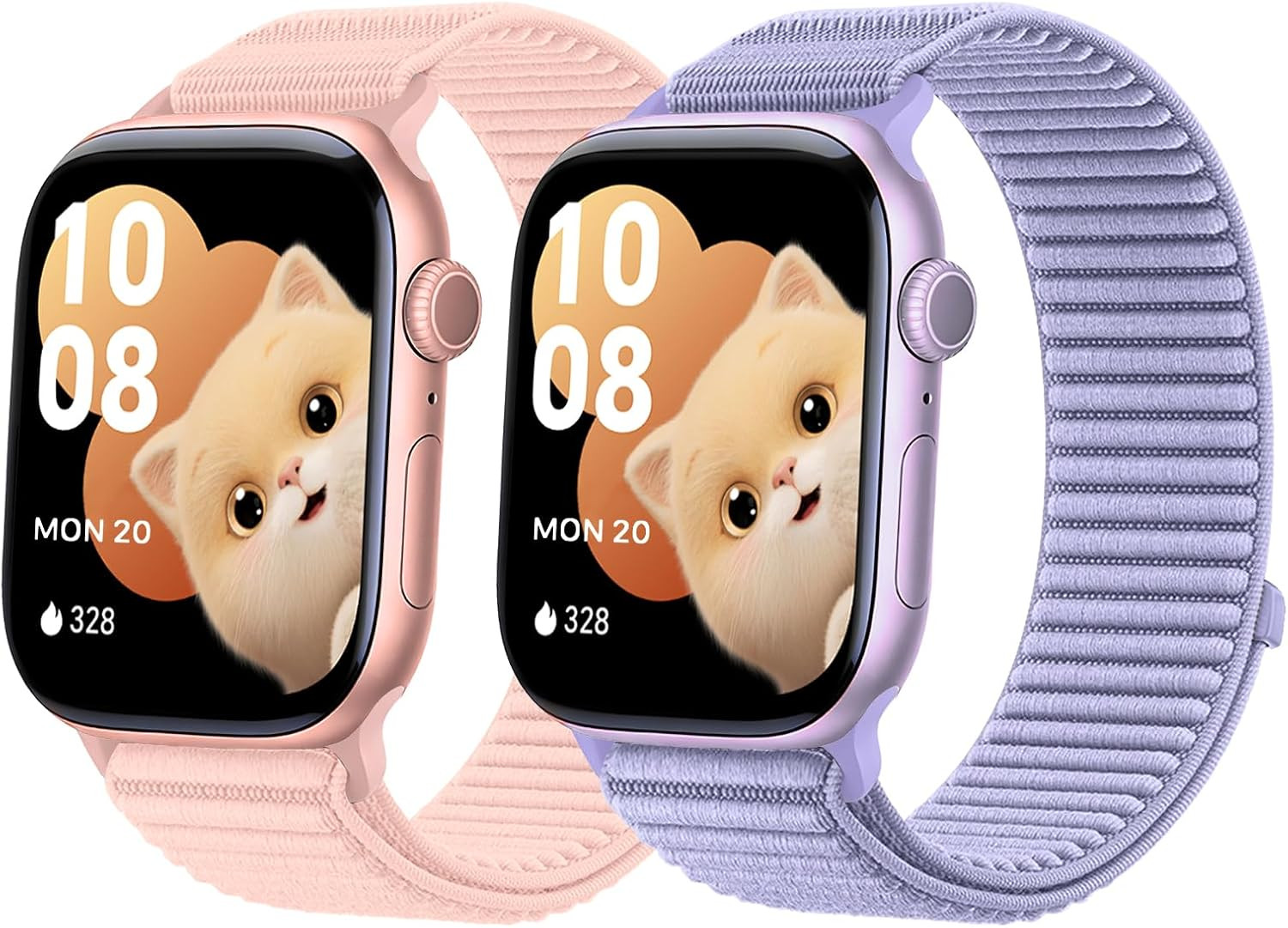 Sport Loop Bands Compatible with Kids Apple Watch Band, Soft Breathable Nylon St