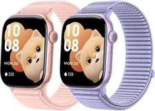 Sport Loop Bands Compatible with Kids Apple Watch Band, Soft Breathable Nylon St