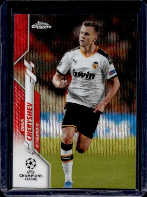 2019 Topps Chrome UEFA Denis Cheryshev Red Wave Refractor #6/10