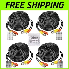 Weatherproof 100ft CCTV Surveillance Camera Extension Cables