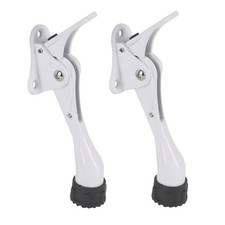 Kickdown Door Stopper 4 Inches - 2 Packs One Touch Adjustable Height Door Sto...