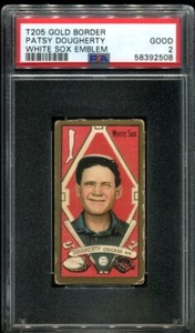 1911 T205 GOLD BORDER PATSY DOUGHERTY WHITE SOX EMBLEM PSA 2 (2508)  