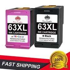 Ink Cartridge Combo For HP 63XL OfficeJet 3830 4650 4652 ENVY 4512 4513 4516