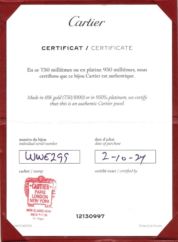 Pendientes Cartier Trinidad Oro Huggie 18k Tricolor Post Clip Cruzado Certificado Foto 4 de 4