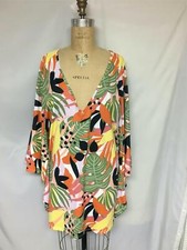 BAR III Printed Caftan Cover-Up MBJT21818 Multi M, L NWT 78