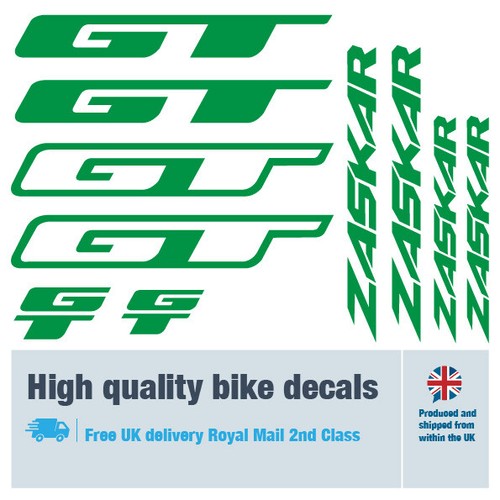 GT Zaskar bike decals labels with free bike protection (26 pack) - 20 colours - Picture 35 of 48