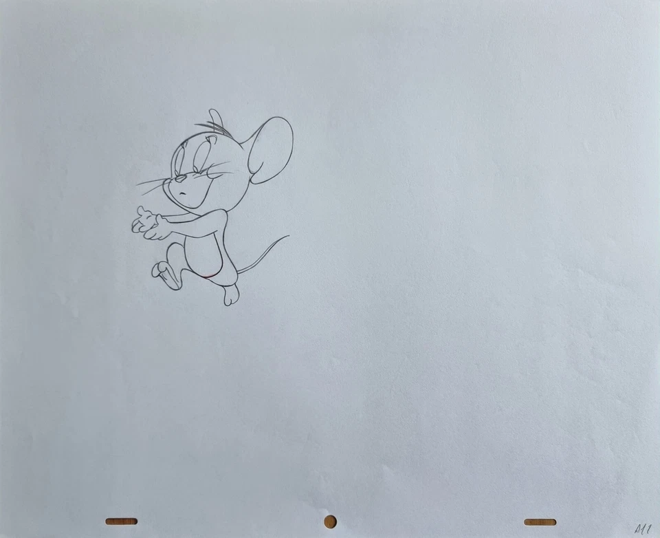 WARNER BROS Animation Art Cel Production Drawing Tom & Jerry MOUSE #71 - Image 1 of 1