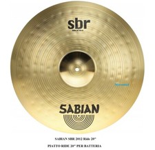 SABIAN SBR 2012 Ride 20" PIATTO OTTONE RIDE 20" 50cm CYMBALS PER BATTERIA