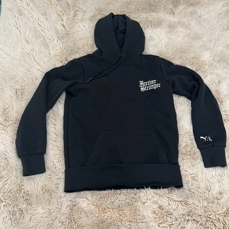Puma Lauren London Hoodie Sweater Mens XS Black Forever Stronger | eBay