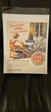 1946 US Steel Advertisement ~ Original Vintage Ad