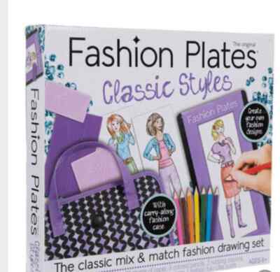 Fashion Plates  Design Set The Classic Styles Mix and Match Fashion Drawing Set