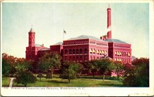 Bureau Of Engraving and Printing Washington DC UNP Unused UDB 1900s Postcard B1