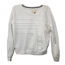 NICE LEVIS WHITE SOFT CREWNECK SWEATSHIRT Womens M