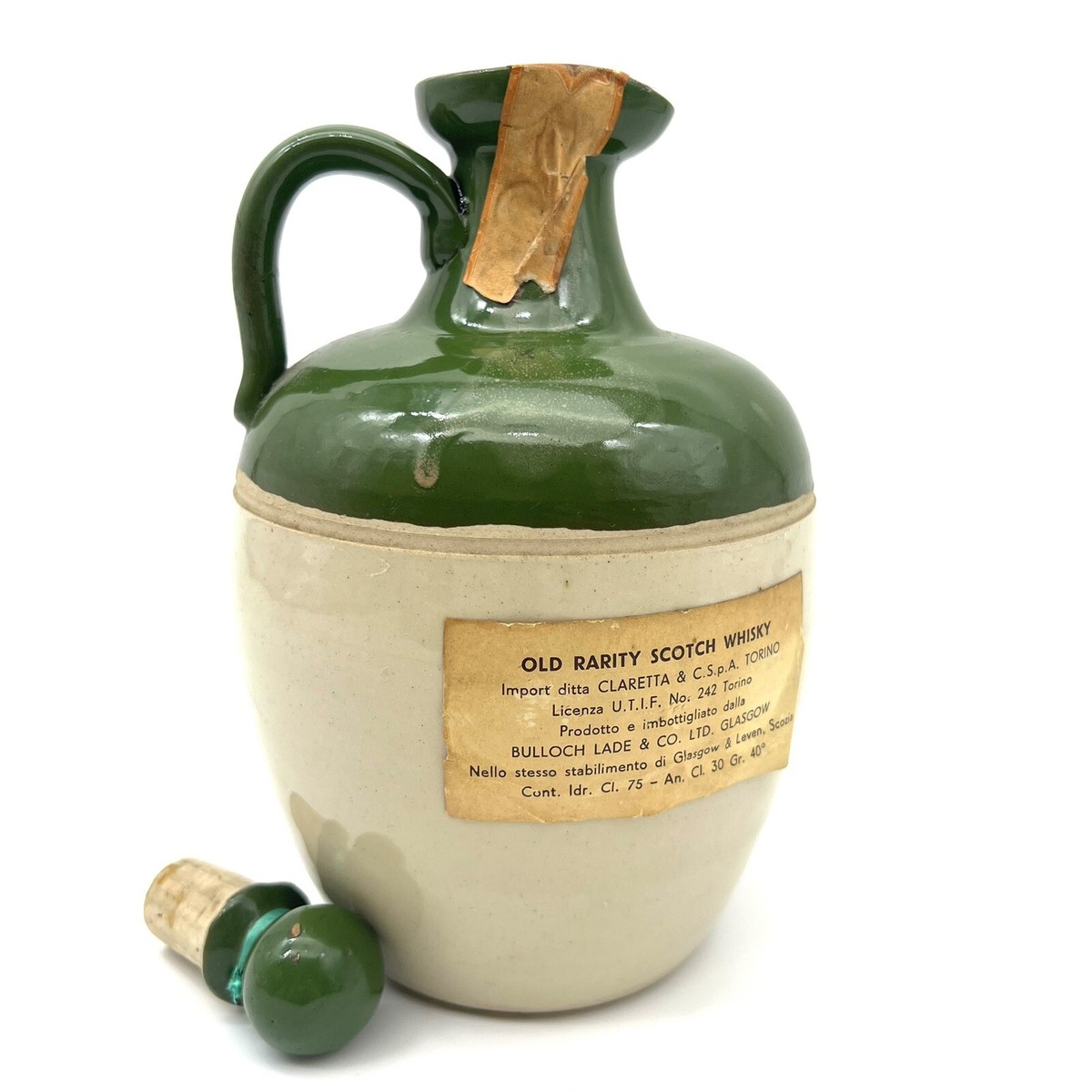Whisky Old Rarity 12 anni old de luxe scotch whisky ceramica 
