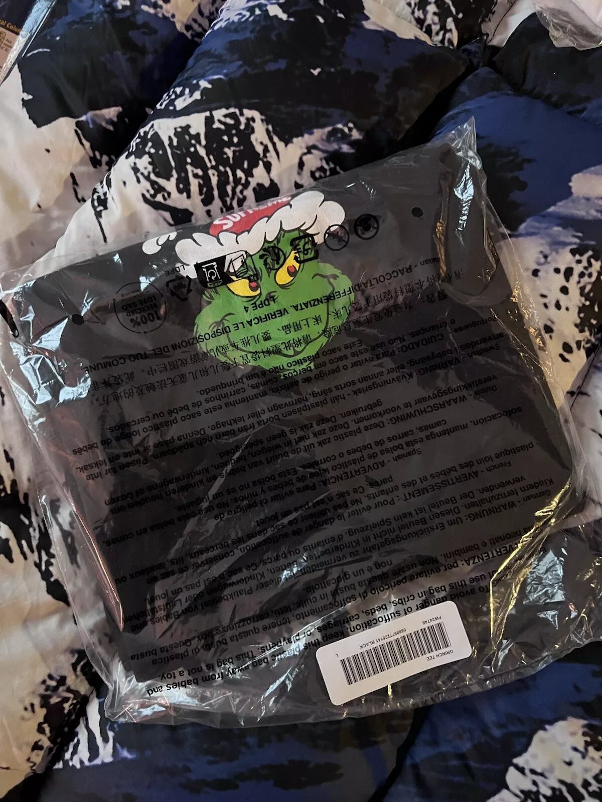 Tee shirt Supreme Grinch blanc grand FW24